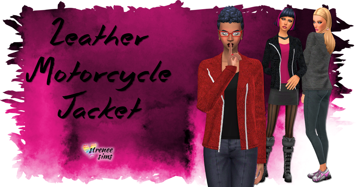 Leather Motorcycle Jacket » strenee sims